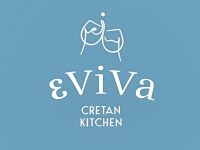 logo eviva blue backround